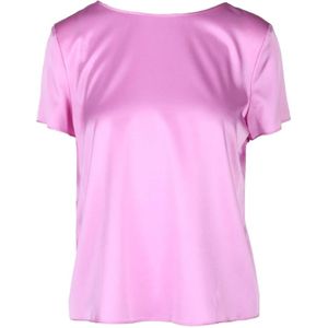 Emporio Armani, Dames, Blouses & Shirts, Roze, Maat: XL Zijde,