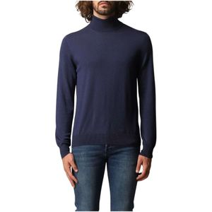 Fay, Heren, Truien, Blauw, Maat: 3XL Wol,