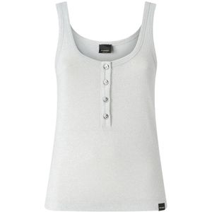 Pinko - Mouwloze Top - Grijs - Katoen