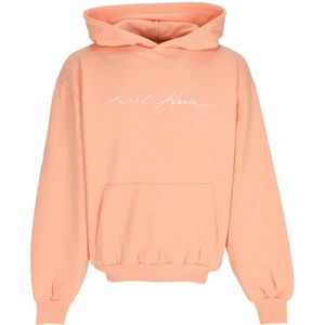 Karl Kani, Heren, Sweatshirts & Hoodies, Oranje, Maat: XS Katoen,