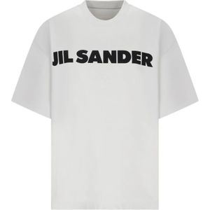 Jil Sander, Dames, Tops, Grijs, Maat: M Katoen,