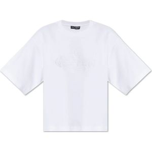 Dolce & Gabbana, Dames, Tops, Wit, Maat: 2XS Katoen,