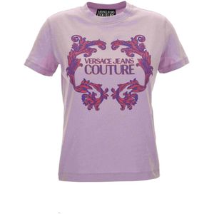 Versace Jeans Couture - Luxury Violet Crest Tee - Paars - Katoen