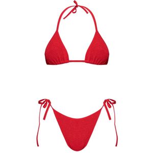 Hunza G, Dames, Badkleding, Rood, Maat: ONE Size Tweed,