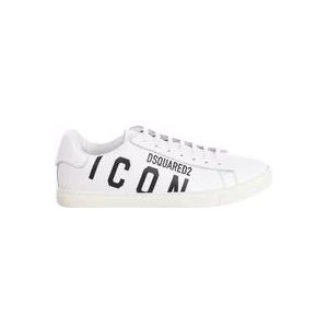 Dsquared2 Lage Sports Sneakers , White , Heren , Maat: 42 EU
