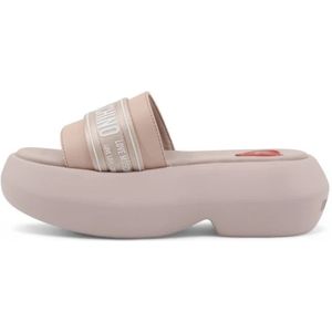 Love Moschino, Dames, Schoenen, Roze, Maat: 36 EU Leer,
