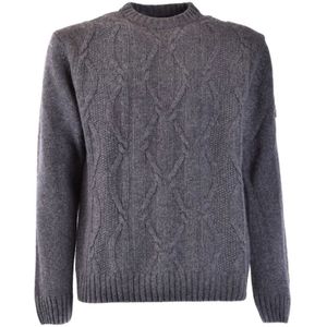 Peuterey, Heren, Truien, Grijs, Maat: S Wol,