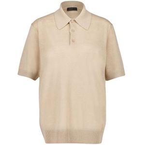 Prada, Heren, Truien, Beige, Maat: M Katoen,