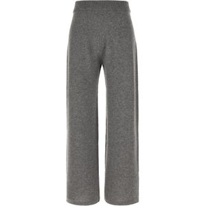 Weekend Max Mara, Dames, Broeken, Grijs, Maat: S Wol,
