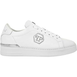 Philipp Plein, unisex, Schoenen, Wit, Maat: 35 EU Leer,