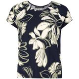 Betty Barclay - Shirt - Crème/Donkergroen/Pastelgroen - Viscose - Bloemenprint