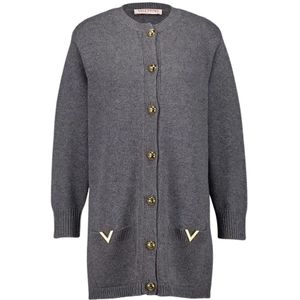 Valentino Garavani, Dames, Truien, Grijs, Maat: M Wol,