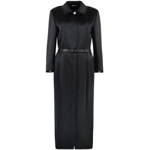 Thom Browne, Dames, Mantels, Zwart, Maat: S Zijde,