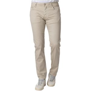 Jacob Cohën, Heren, Broeken, Beige, Maat: W29 Katoen,