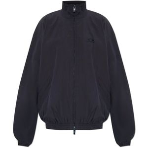 Balenciaga, Dames, Jassen, Blauw, Maat: M Synthetisch,