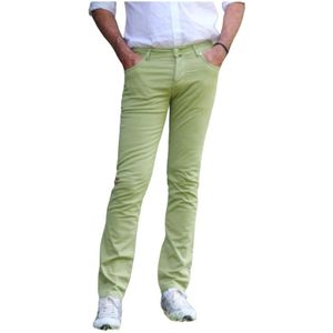 Jacob Cohën, Heren, Broeken, Groen, Maat: W32 Katoen,