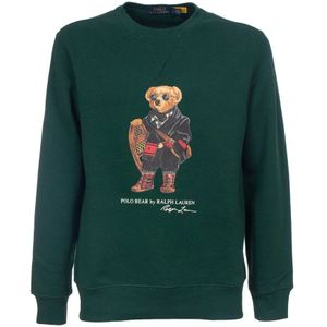 Polo Ralph Lauren, Heren, Sweatshirts & Hoodies, Groen, Maat: L Katoen,