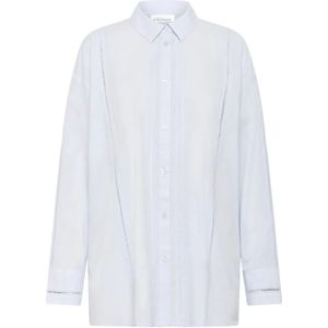 Karen by Simonsen, Dames, Blouses & Shirts, Blauw, Maat: M