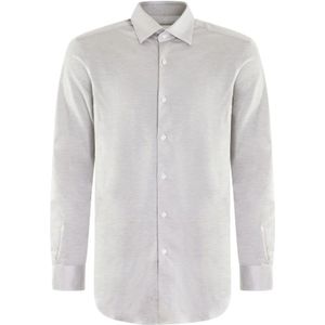Pal Zileri, Heren, Overhemden, Grijs, Maat: L Katoen,