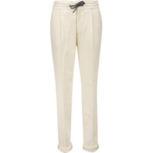 Brunello Cucinelli, Heren, Broeken, Wit, Maat: L Katoen,