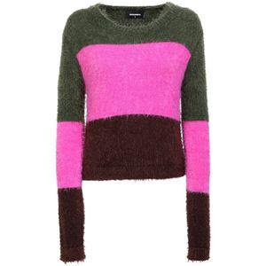 Dsquared2, Dames, Truien, Veelkleurig, Maat: M Polyamide,