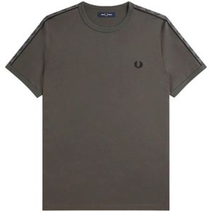 Fred Perry, Heren, Tops, Groen, Maat: 2XL Katoen,