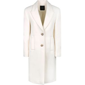 Pinko, Dames, Mantels, Wit, Maat: L Wol,