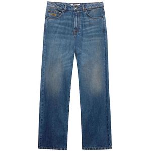 Msgm, Heren, Jeans, Blauw, Maat: S