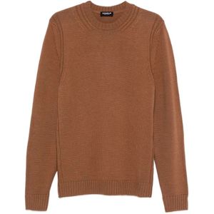 Dondup, Heren, Truien, Bruin, Maat: L Wol,