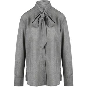 Ottod'Ame, Dames, Blouses & Shirts, Grijs, Maat: M Wol,