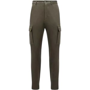 Moncler Groene Cargo Broek Lichtgewicht Katoen , Green , Heren , Maat: M