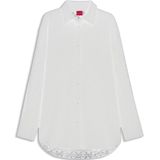 Hugo - Blouse met Patroon in Ausbrenner-Optik - Wit - Dames