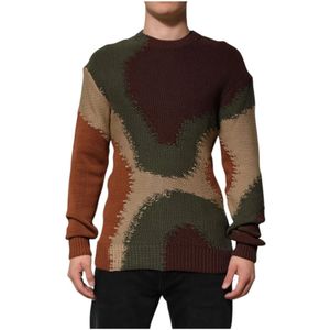 Dolce & Gabbana, Heren, Truien, Veelkleurig, Maat: XL Katoen,
