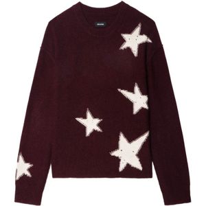 Zadig & Voltaire, Dames, Truien, Rood, Maat: L Kasjmier,