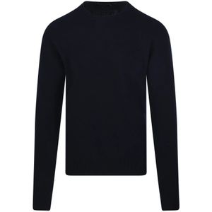 Roberto Collina, Heren, Truien, Blauw, Maat: M Wol,