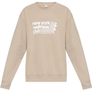Sporty & Rich, unisex, Sweatshirts & Hoodies, Beige, Maat: XS Katoen,