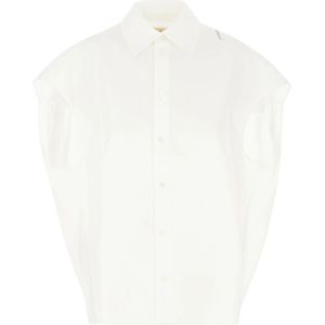 Marni, Dames, Blouses & Shirts, Wit, Maat: XS Katoen,