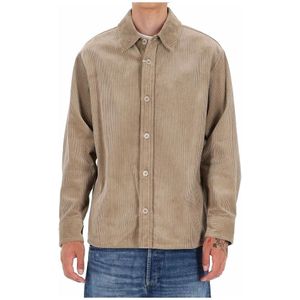 A.p.c., Heren, Jassen, Beige, Maat: XL Corduroy,