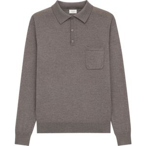 Saint Laurent, Heren, Tops, Grijs, Maat: L Wol,