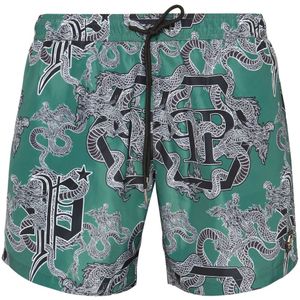 Philipp Plein, Heren, Badkleding, Groen, Maat: M