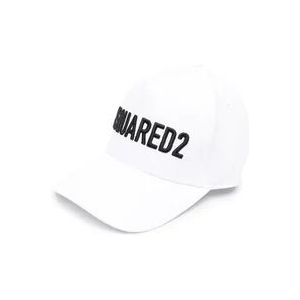 Dsquared2 Stijlvolle en Comfortabele Pet voor Mannen , White , Heren , Maat: M