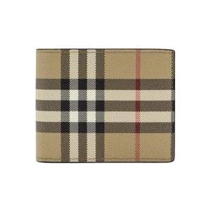 Burberry Vintage Check E-canvas Portemonnee , Beige , Heren , Maat: ONE Size