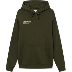 Les Deux, Heren, Sweatshirts & Hoodies, Groen, Maat: S Katoen,