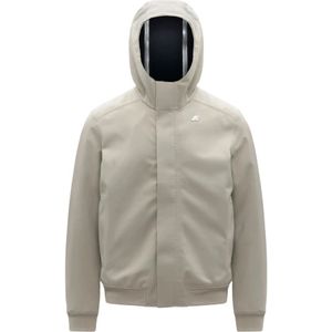 K-Way, Heren, Jassen, Beige, Maat: L Fleece,
