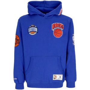 Mitchell & Ness, Heren, Sweatshirts & Hoodies, Blauw, Maat: XL Fleece,