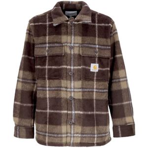 Carhartt Wip, unisex, Overhemden, Bruin, Maat: S Fleece,