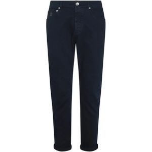 Brunello Cucinelli, Heren, Jeans, Blauw, Maat: XL Katoen,