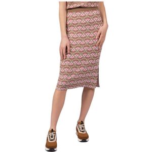 Weekend Max Mara, Dames, Rokken, Bruin, Maat: XS Viscose,