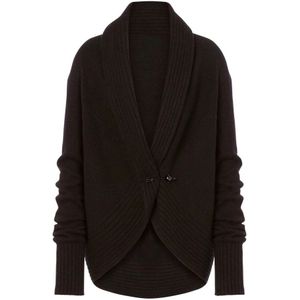 Alberta Ferretti, Dames, Truien, Zwart, Maat: XS Wol,