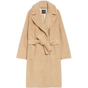 Weekend Max Mara, Dames, Mantels, Geel, Maat: S Wol,